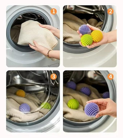 Laundry Washing Machine Chemicals Dryer Balls Pack of 4